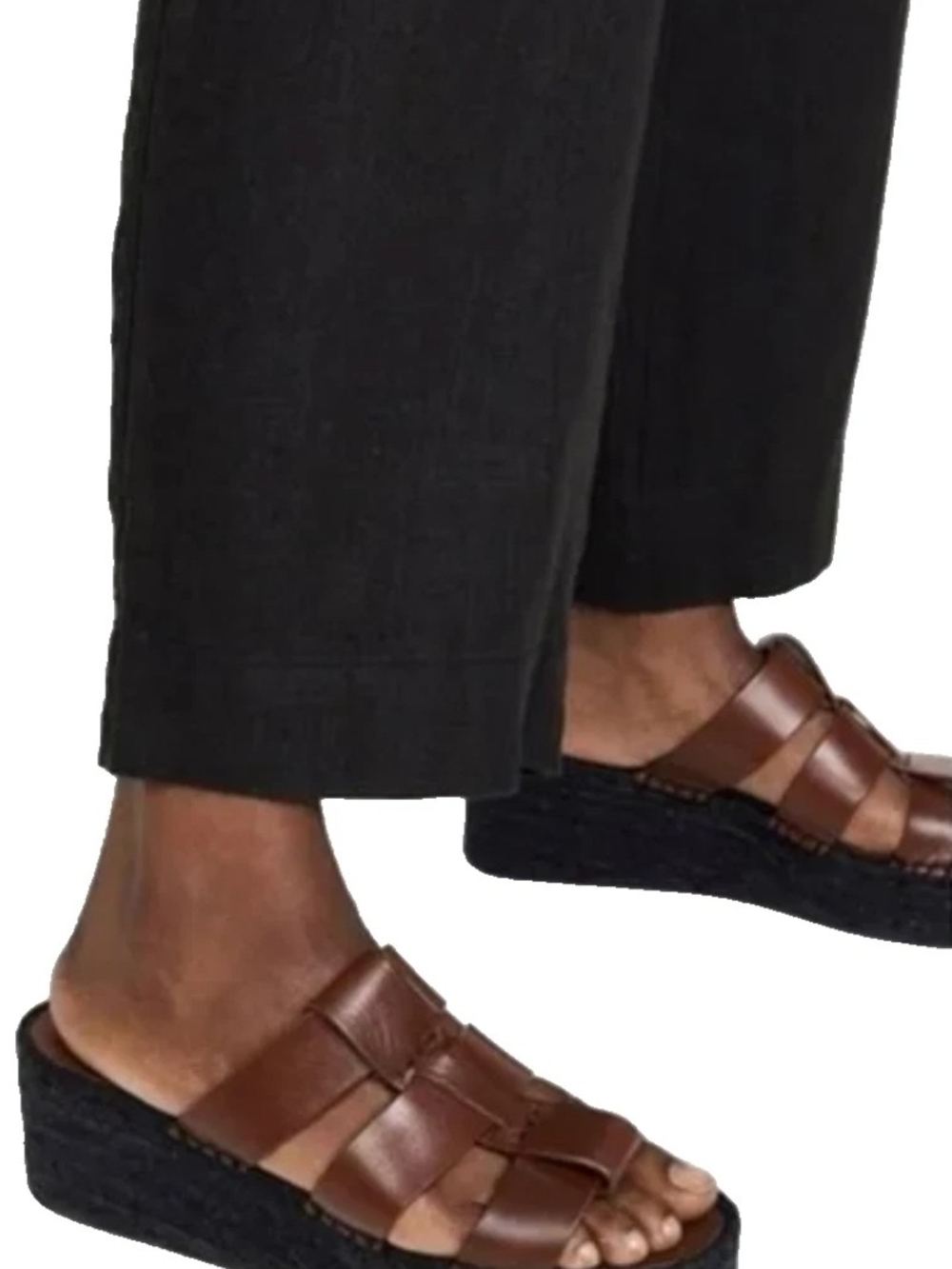 Vince Sabella Mahogony Brown Espadrille Wedge